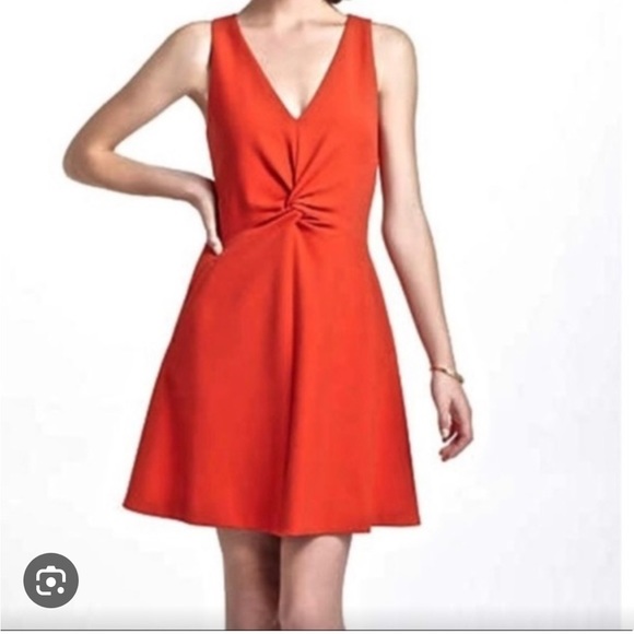 Anthropologie Leifsdottir Fit Flare Twisted Dress 12 - Picture 1 of 12